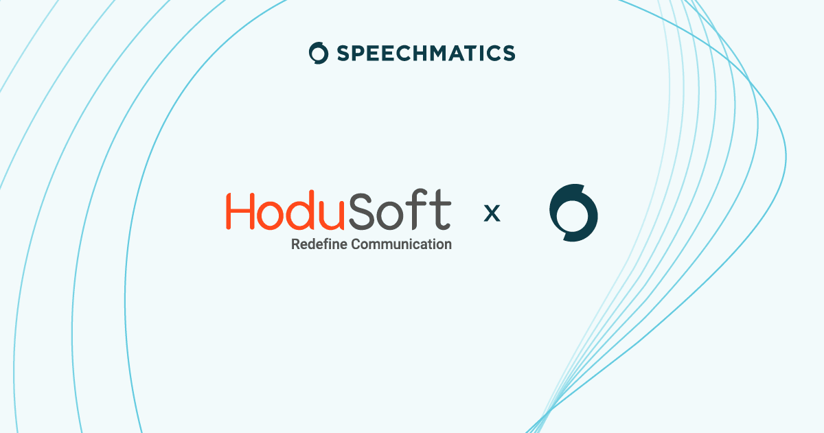 Speechmatics and HoduSoft social image